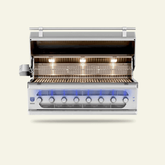 Built-In Gas Grills American Made Grills Muscle 54" Built-In Hybrid Grill, 160,000 BTU, Natural Gas or Propane, MUS54