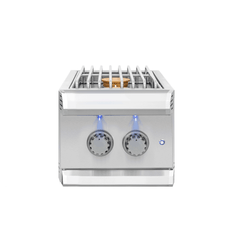 Outdoor Kitchen Appliance Modules American Made Grills Muscle Built-In Double Side Burner, LED Lighting, Lid, MUSSB2