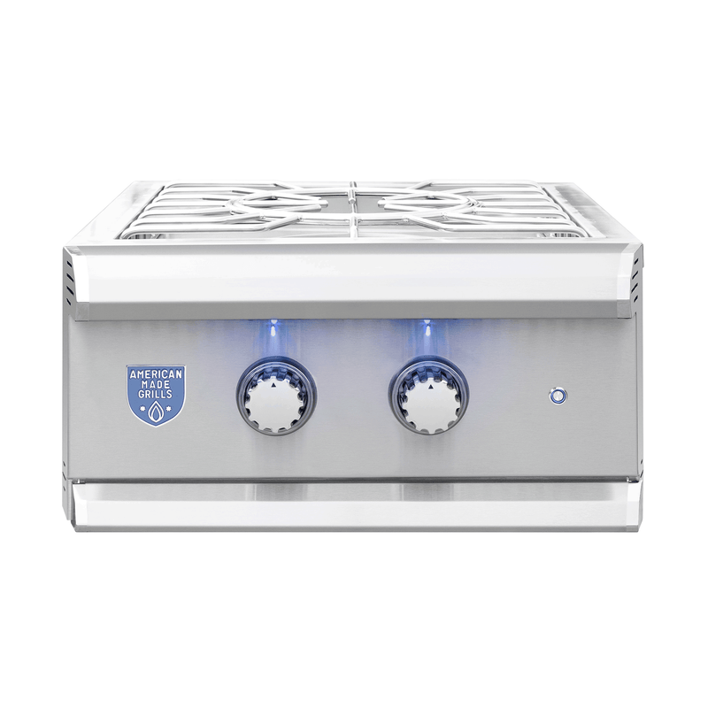 Outdoor Kitchen Appliance Modules American Made Grills Muscle Built-In Power Burner, 60,000 BTU, Dual Ring, LED Lighting, MUSPB2