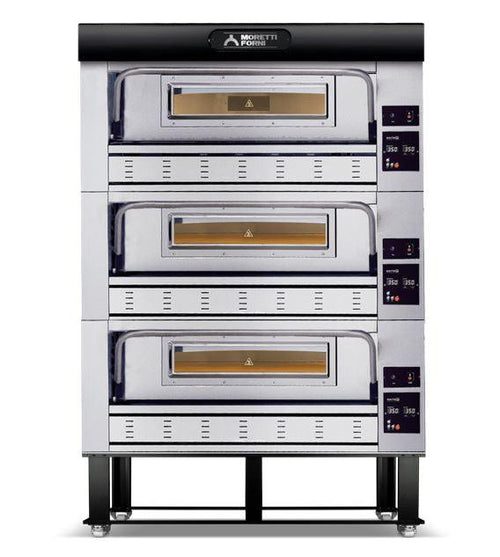 MORETTI FORNI P110G B3 3-Deck Gas Pizza Oven 44 x 44 x 7