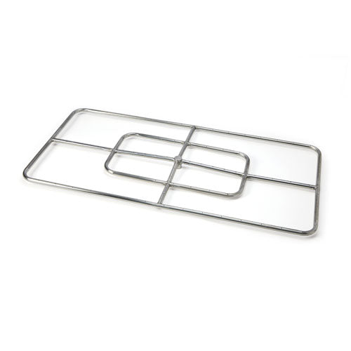 HPC Fire Rectangle Fire Ring Burner Kit, 12x6" to 48x24", 304 Stainless Steel