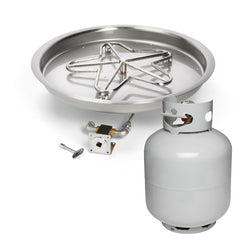HPC Fire Round Bowl Fire Pit Inserts (13–43") with Ignition Options