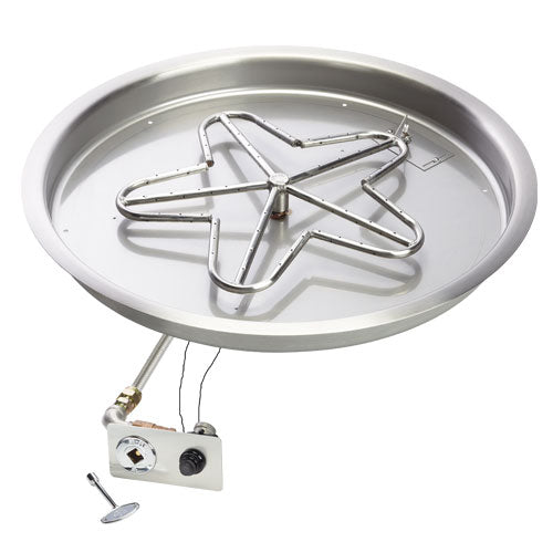 Fire Pits & Fire Tables HPC Fire Round Bowl Fire Pit Insert, 13" to 43", Electronic, Push Button or Match Lit