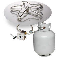 HPC Fire Round Flat Fire Pit Inserts - 8 to 54 in Sizes