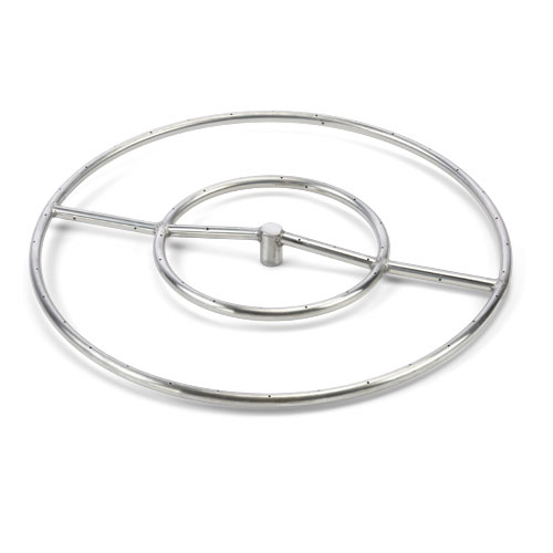 HPC Fire Round Fire Ring Burner Kit, 6" to 48", 304 Stainless Steel