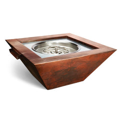 HPC Fire Copper Bowl Series Smooth Sierra Oil Rubbed Copper Fire Bowl
