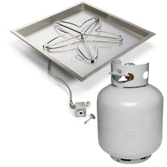HPC Fire Square Bowl Fire Pit Inserts, 18–42 in Options