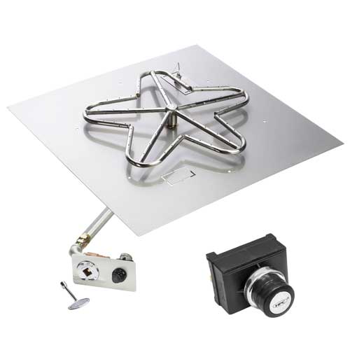 HPC Fire Fire Pit Insert 18FSSEI-SQ-HI/LO-NG/120VAC
