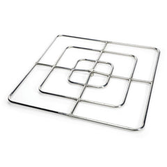 HPC Fire Square Fire Ring Burner Kit, 12" to 48", 304 Stainless Steel