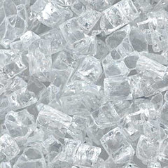 HPC Fire Decorative Fire Pit Glass, 1/4", Reflective or Non-Reflective, Per Pound