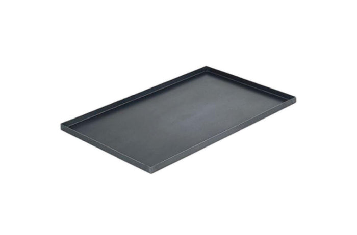 Pizza Pan Ampto Pizza al Taglio Tray, Black/Blue Steel, X-Cross, 30 x 20 to 60 x 40 cm