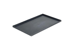 Pizza Pan Ampto Pizza al Taglio Tray, Black/Blue Steel, X-Cross, 30 x 20 to 60 x 40 cm