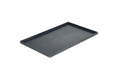 Pizza Pan Ampto Pizza al Taglio Tray, Black/Blue Steel, X-Cross, 30 x 20 to 60 x 40 cm